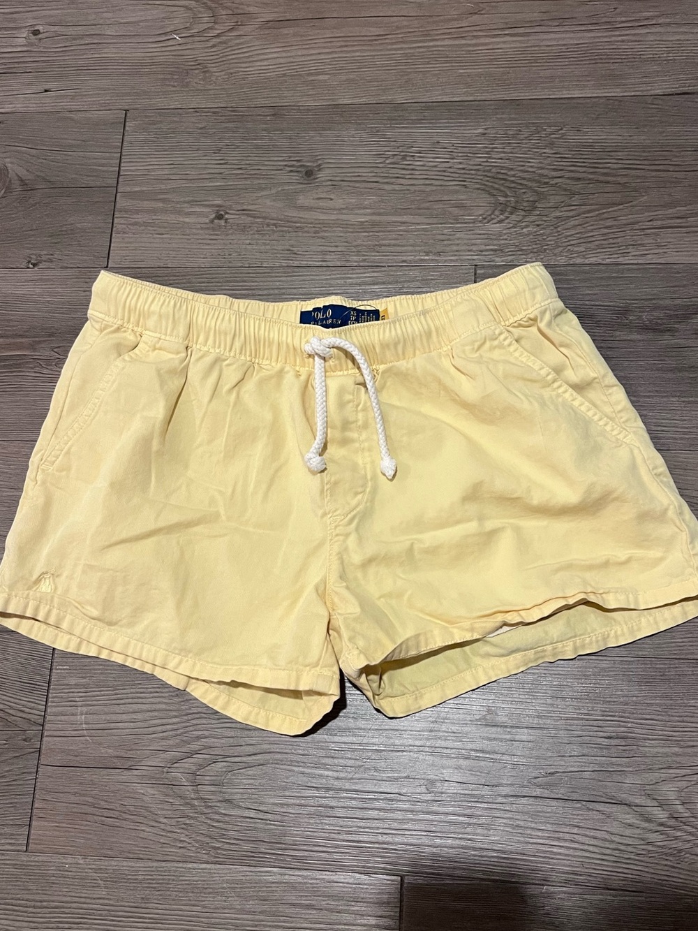 Polo by Ralph Lauren blue label  cotton chino butter Yellow Drawstring Shorts